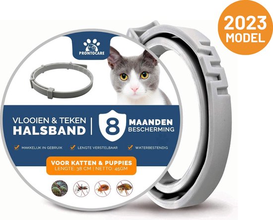 Vlooienband Kat - Anti Tekenmiddel - 8 Maanden Bescherming - Premium |  bol.com