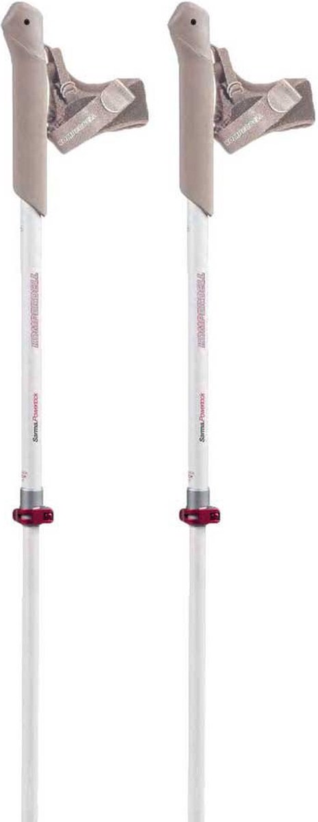 Komperdell Sarma Powerlock Stokken Wit,Grijs 105-125 cm