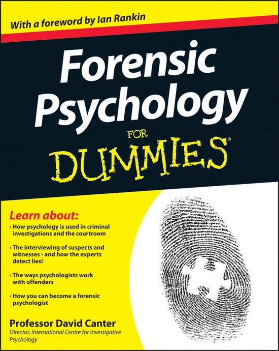 Forensic Psychology For Dummies - cover