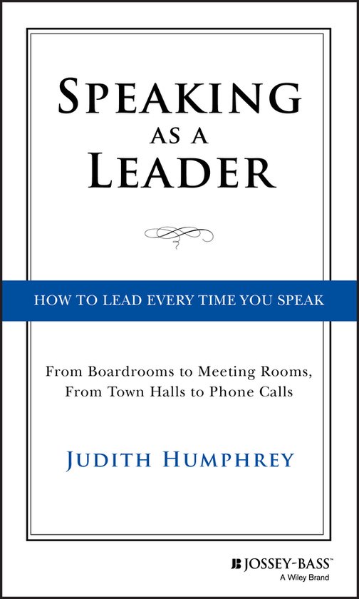 Speaking As a Leader - cover