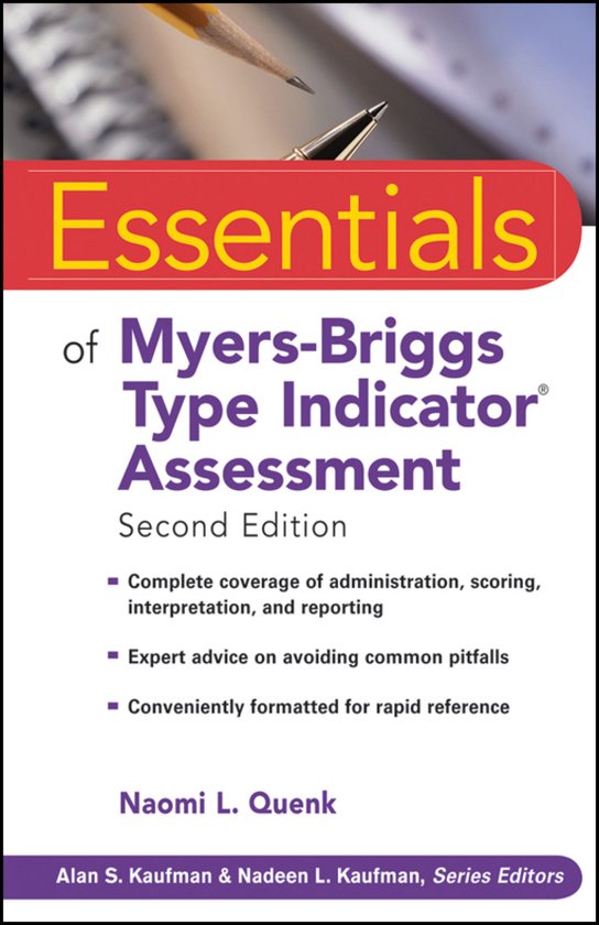 Essentials Of Myers-Briggs Type Indicator Assessment - cover