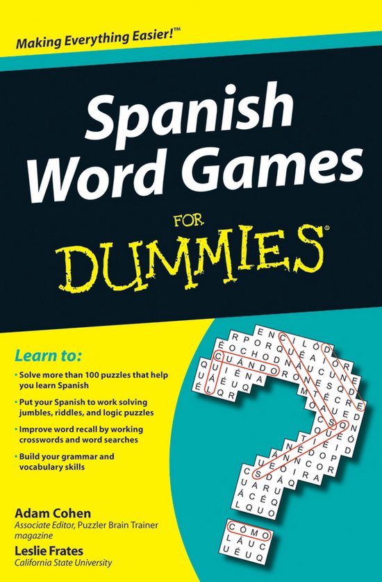 Spanish Word Games For Dummies - cover