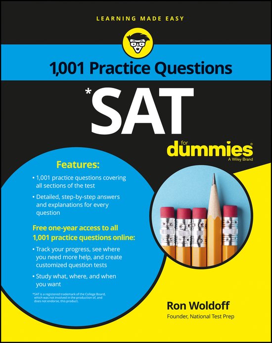 1001 SAT Practice Problems For Dummies - cover
