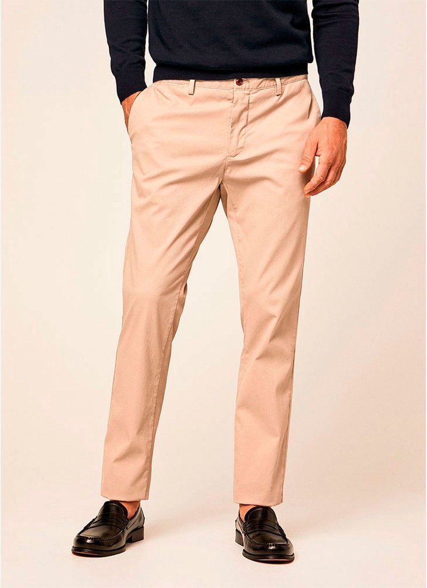 HACKETT Texture Chino Broek - Heren - Taupe - W36 X L32