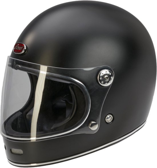 BEON BAROCK RETRO Integraal Helm FF Mat Zwart - M | bol.com