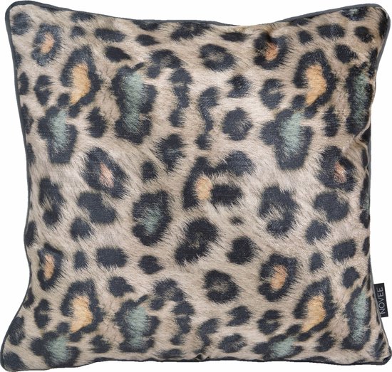 Velvet Colorful Leopard Kussenhoes | Fluweel / Polyester | 30 x 50 cm