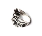 Zilveren BOHO ring Feather