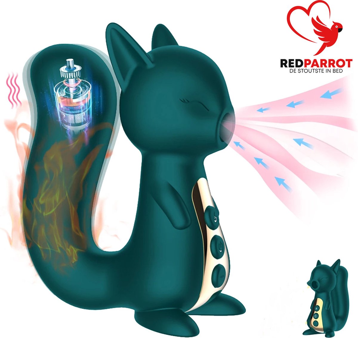 Goedkoopste Eekhoorn vibrator multifunctioneel | 3 in 1 | Luchtdruk | Trillen | Verwarmd | Luxe vibrator | Hoge kwaliteit
