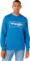 Wrangler Frame Logo Regular Fit Sweatshirt Blauw M Man