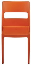 Designstoel, terrasstoel, campingstoel SAI in oranje van het Italiaanse S•CAB. Verpakt per 6 stuks en 5 jaar garantie!