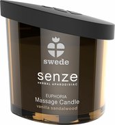 SUÉDOIS | Bougie de Massage Sweede Senze Euphoria - Vanille, bois de santal