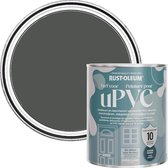 Rust-Oleum Donkergrijs Zijdeglans Verf voor PVC - Grafiet 750 ml