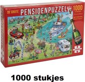 Puzzle Retraite 1000 pièces 75 cm x 50 cm - Puzzle thème anniversaire cadeau pension puzzle