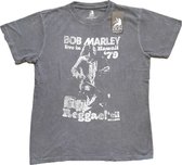 Bob Marley - Hawaii Heren T-shirt - L - Grijs