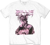 Billie Eilish - Purple Illustration Heren T-shirt - M - Wit