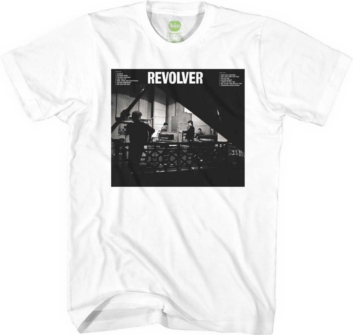 The Beatles - Revolver Studio Heren T-shirt - L - Wit