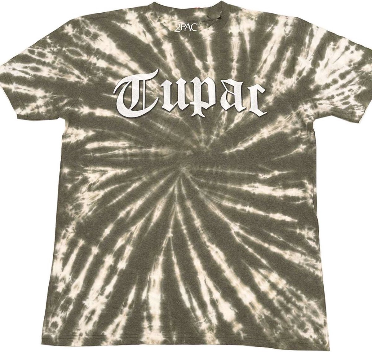 Tupac - Gothic Logo Heren T-shirt - L - Groen