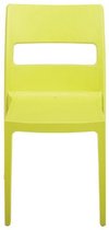 Chaise design, chaise de terrasse, chaise de camping SAI en jaune de l'italien S•TAXI. Emballé par 6 pièces et garantie de 5 ans !