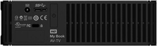 Western Digital 1TB My Book AV-TV disque dur externe 1000 Go Noir