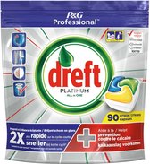 Dreft Platinum - Tout-en-un Citron Vert - 90 pièces - Tablettes pour lave-vaisselle