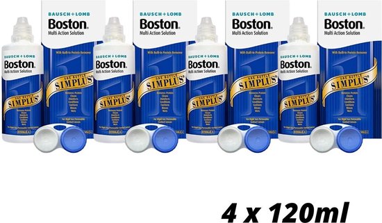 Foto: Boston simplus alles in n lenzenvloeistof 4x 120ml harde lenzen