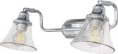 Rabalux - Wandlamp - E14 - IP44 badkamer wandlamp - Zilver