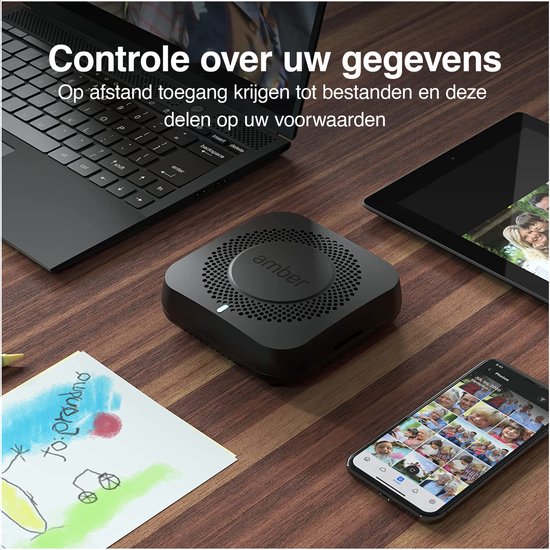 Amber X - Slimme Persoonlijke Hybride Cloud Opslag - NAS - 512 GB SSD - 6 Core ARM-Processor