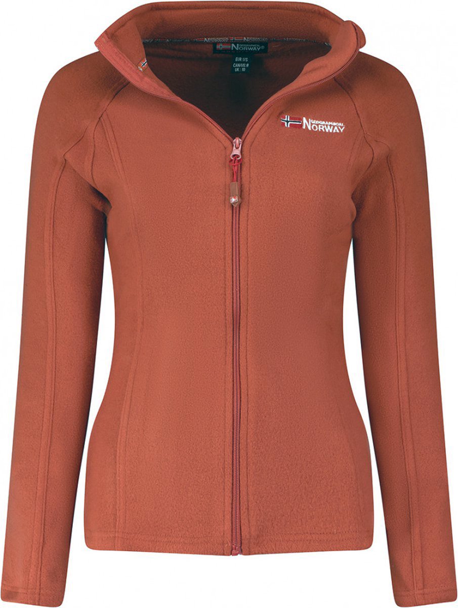 Fleece Voorjaar- Najaarsvest Met Rits Dames Geographical Norway Tug - Rusty - L