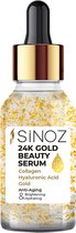 SiNOZ 24K Gold Beauty Serum - Contre les rides - Acide hyaluronique - 30 ml