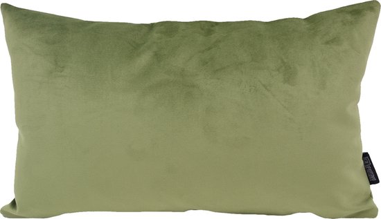 Velvet Bos Groen Long Kussenhoes | Fluweel - Polyester | 30 x 50 cm