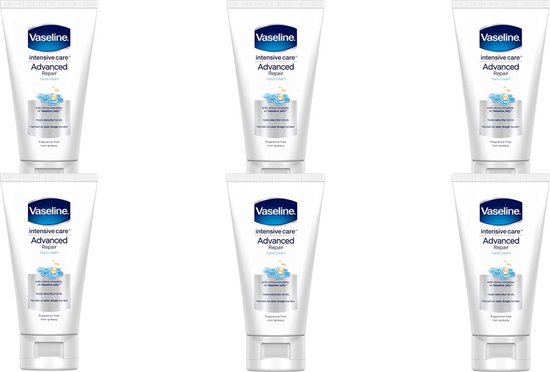 Vaseline Intensive Care Advanced Repair Handcreme 75 Ml – 2er Pack, Parfümfrei Für Sehr Trockene Haut