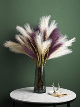 Zijden Boeket Riet Gras – 100 cm hoog – 12 stelen - doe-het-zelf boeket – DIY – alle kunstbloemen los geleverd – Lente – multi color – Kunstbloemen - nep bloemen - nepbloemen - kunstplanten