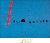 Mini kunstposter - Joan Miro - Blauw II - 24x30 cm