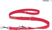 Amiplay Leiband verstelbaar 6 in 1 Cotton rood maat-M / 100-200x2cm