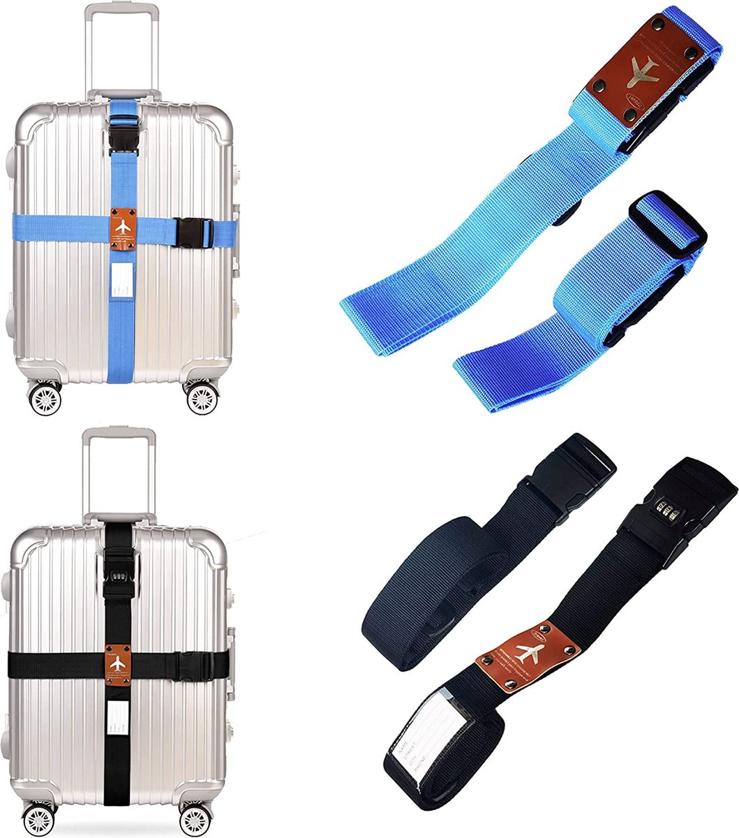Kofferriemen set – Kofferriem – Reizen - Bagageband