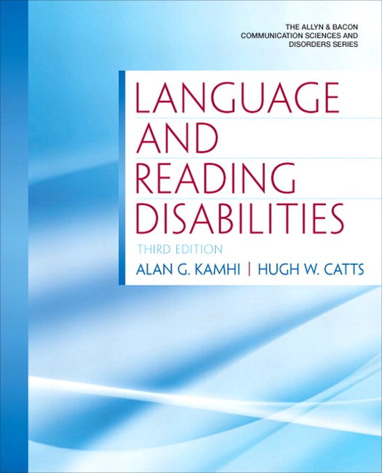 Language And Reading Disabilities - cover