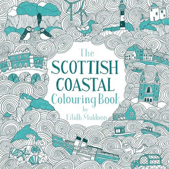 Scottish Coastal Colouring Book The - cover