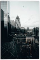 Dibond - Uitzicht van een Stad - Verenigd Koninkrijk - 70x105 cm Foto op Aluminium (Wanddecoratie van metaal)