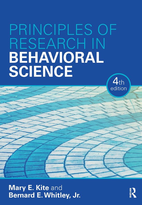 Principles of Research in Behavioral Science - cover
