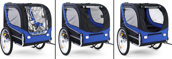 Hondenfietskar Fietskar Hond Mand Hondenkar Opvouwbaar Blauw/Zwart Tot 40 KG van SAMAX — afbeelding 5