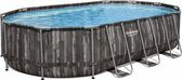 Ensemble de piscine Bestway Power Steel 610 x 366 x 122 cm - avec pompe, couverture et escalier