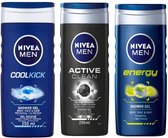 NIVEA Douchegel - MIX - Active Clean / Energy / Cool Kick