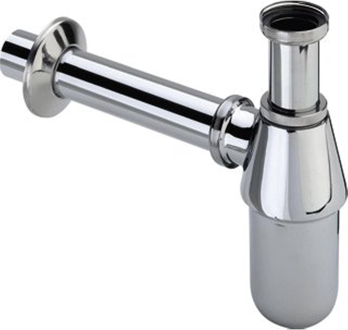 Viega Sifon 1.1/4inch met rozet inclusief muurbuis Messing Chroom