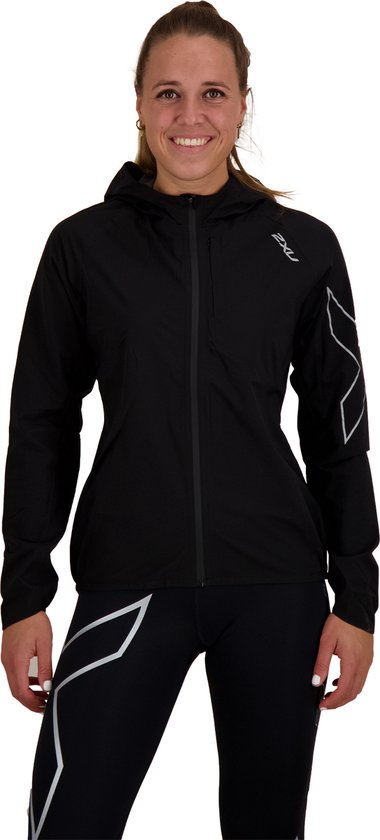 2XU Light Speed WP Jacket Dames - sportjas - zwart/zilver - maat XS