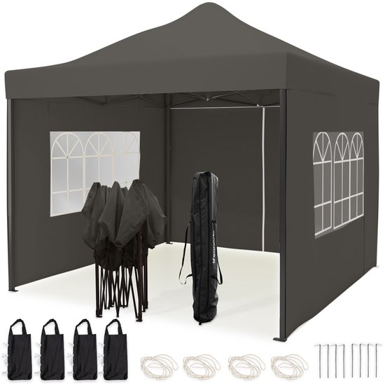 VONROC Partytent - 3x3 m - Premium easy-up Partytent - Modulair Ontwerp