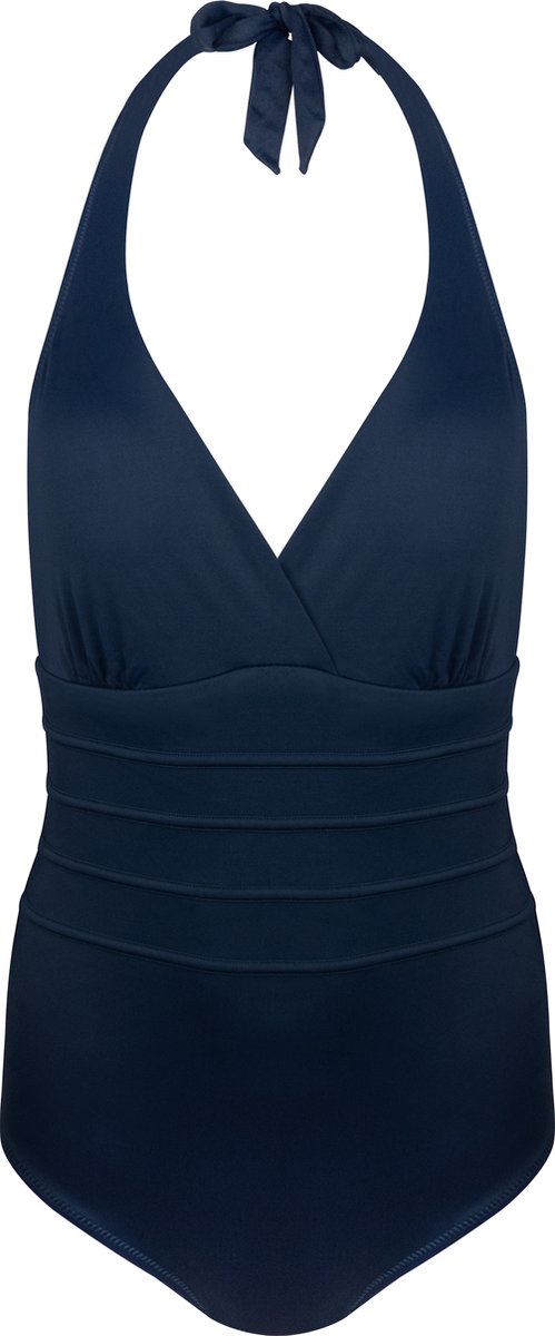 MAGIC Bodyfashion Halter Swimsuit Dames Badpak Navy Blue - Maat S
