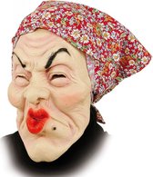 Masker oude vrouw met duckface latex Sarah