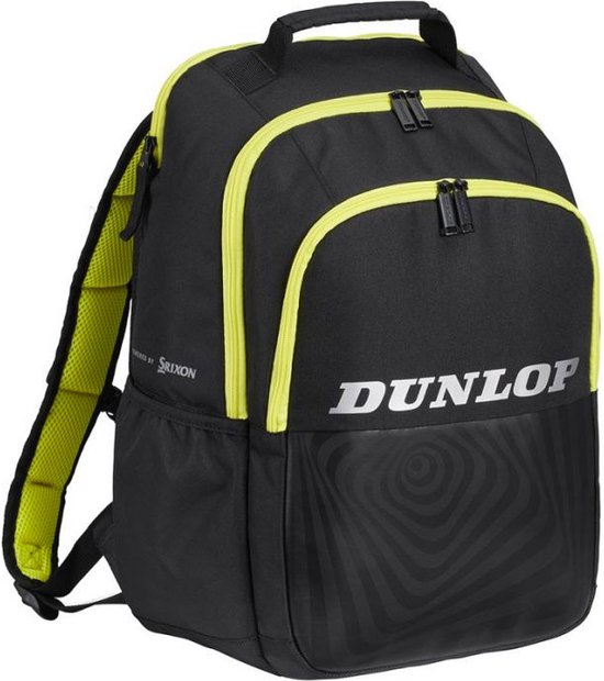 Sac à Dos De Tennis Dunlop Team – Noir – Avec Poche Raquette – Neuf