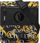 Versace Jeans Couture Heren V-Emblem Crossbody Tas Zwart maat ONE SIZE