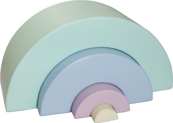 Ensemble arc-en-ciel de blocs de mousse soft play Iglu - blocs de jeu pastel - 4 pièces